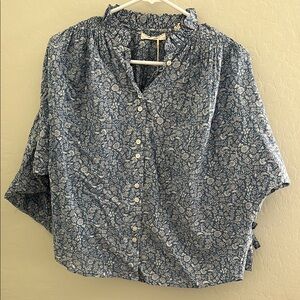 Doen rose top blue garden bloom